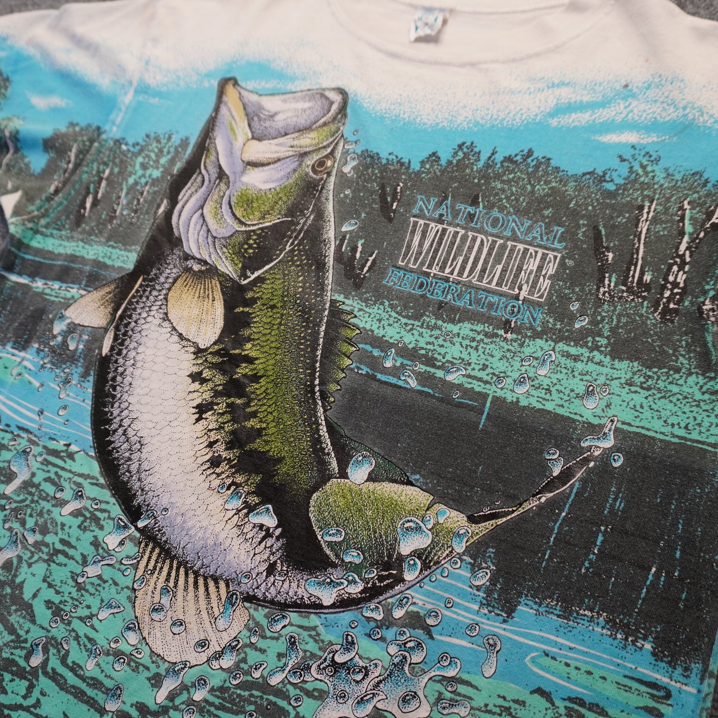 (L/XL)Vintage Bass Fishing AOP