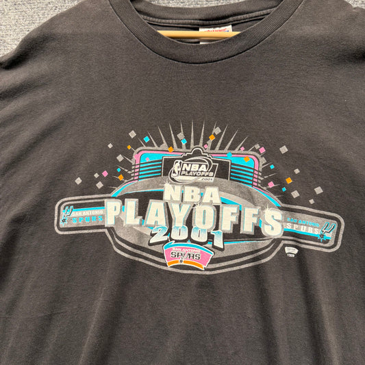 (XL) 2001 NBA Playoffs Spurs T-Shirt