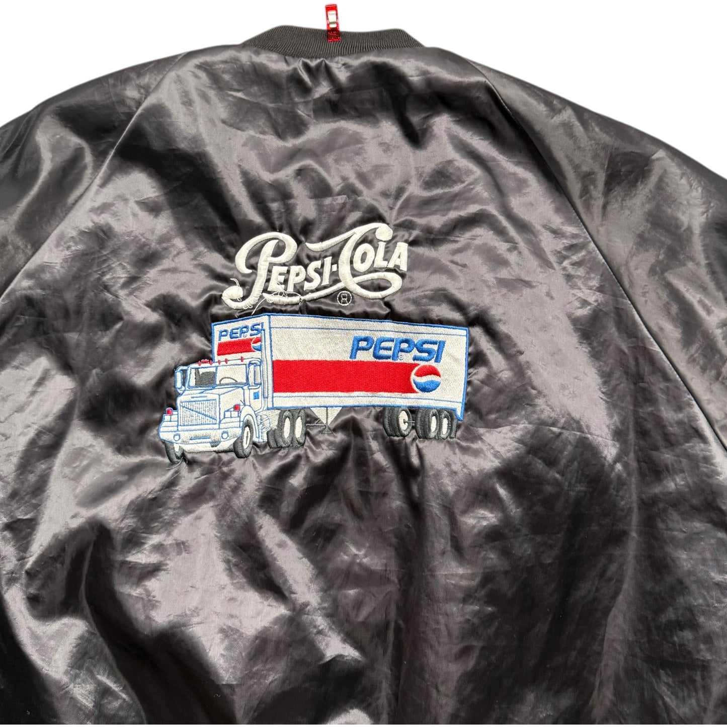 (XL) Vintage Pepsi Satin Bomber Jakcet