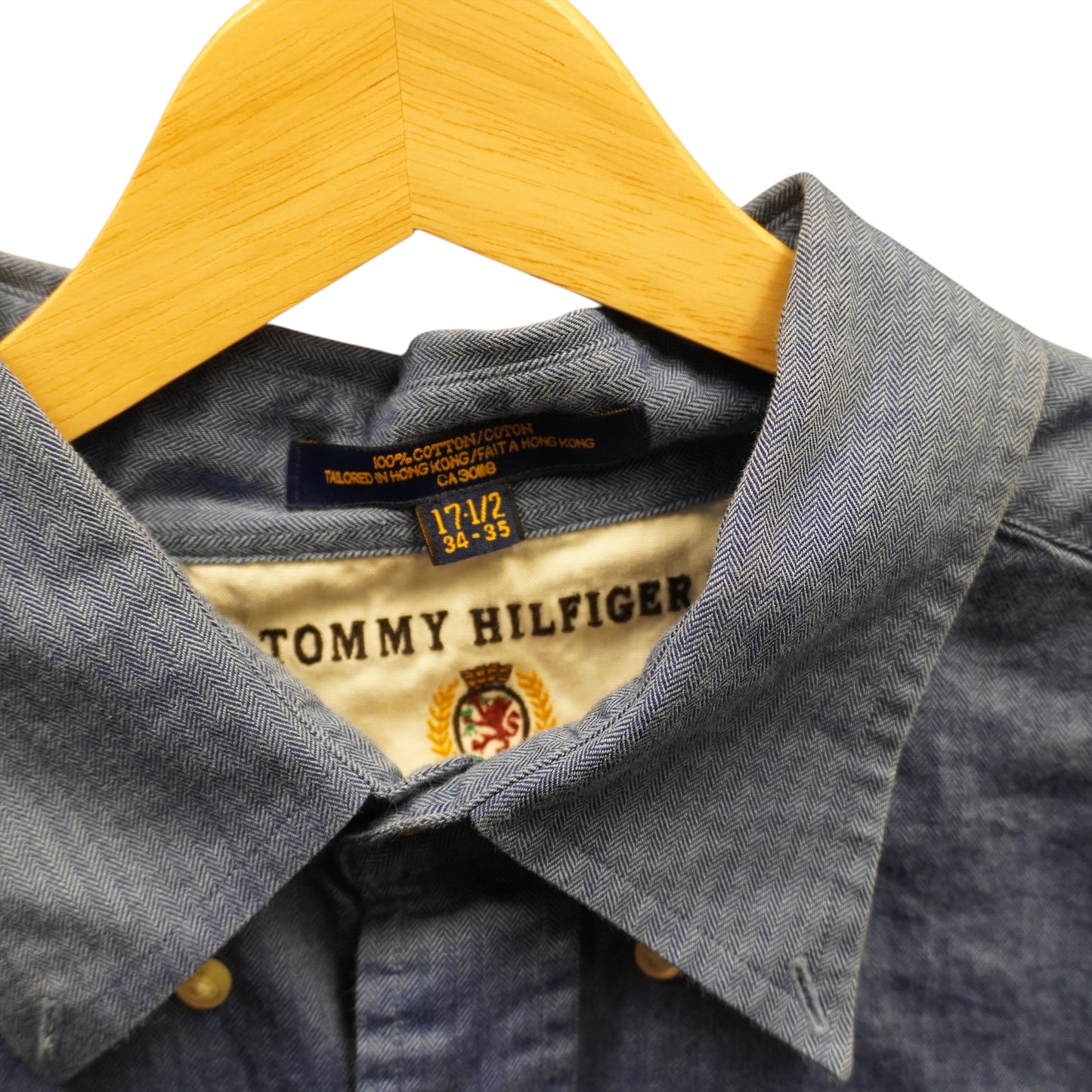 Tommy Stripped Button Up (XL)