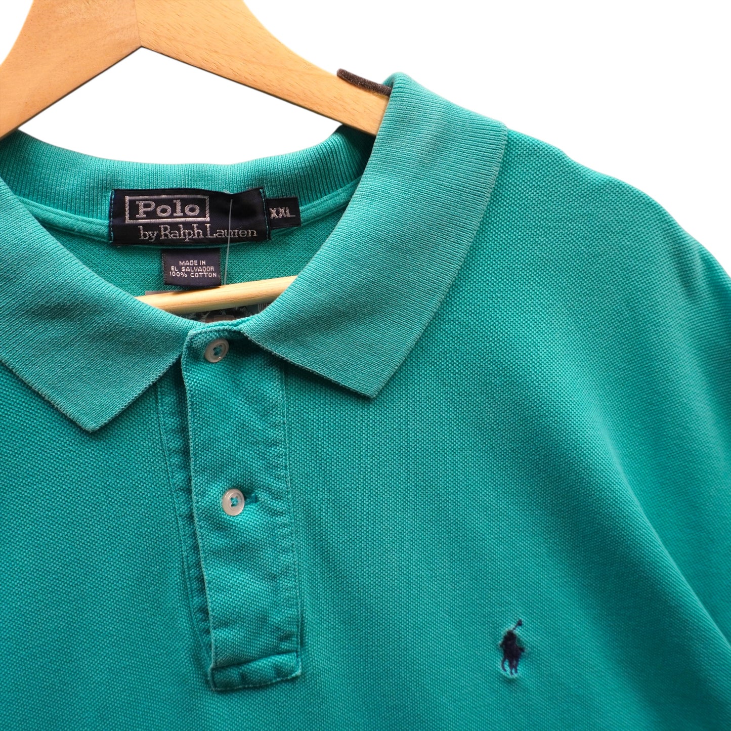 Navy on Teal Polo (2XL)