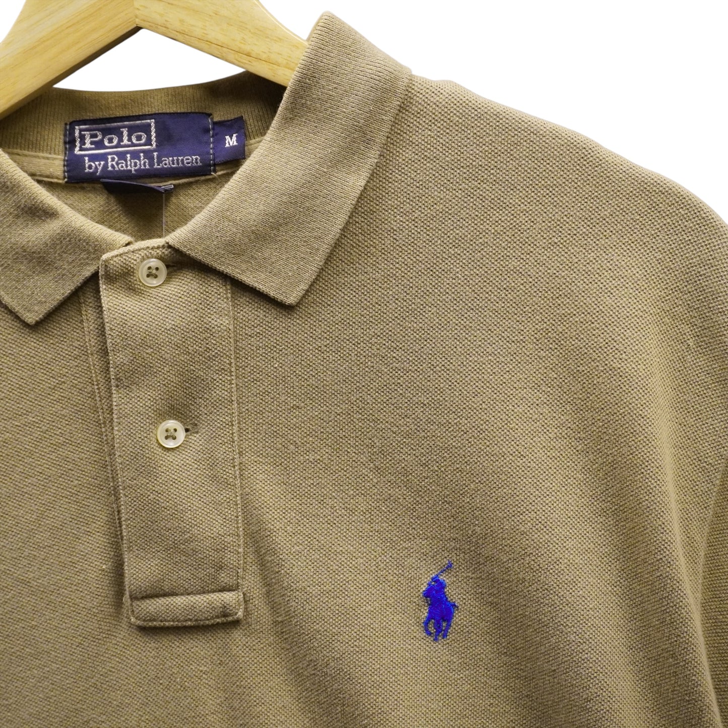 Blue on OD Green Polo (M)
