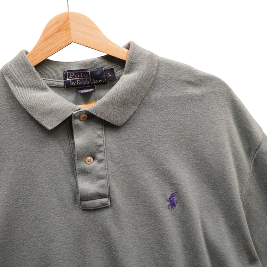 Purple on Seafoam Polo (L)