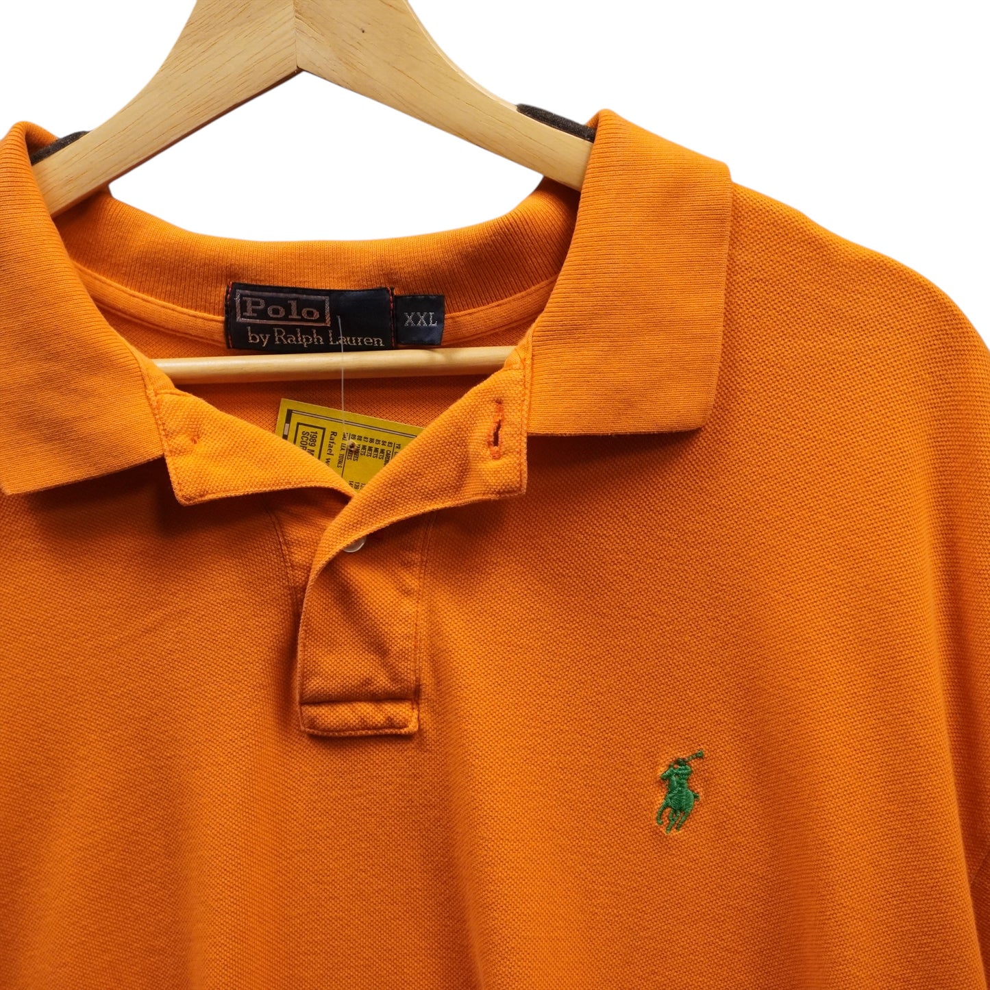 Green on orange Polo (2XL)