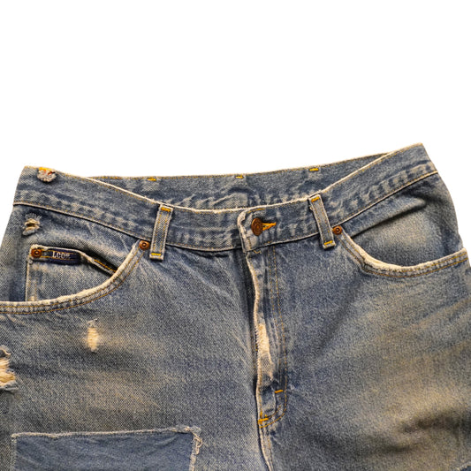Vintage Lee Patchwork Jeans (32x32)