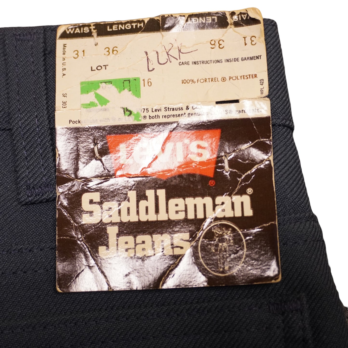 Deadstock Vintage Levis Saddlemans (31x36)