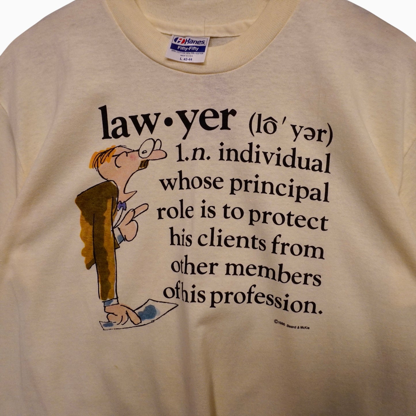 1986 Lawyer Definition Tee (L)