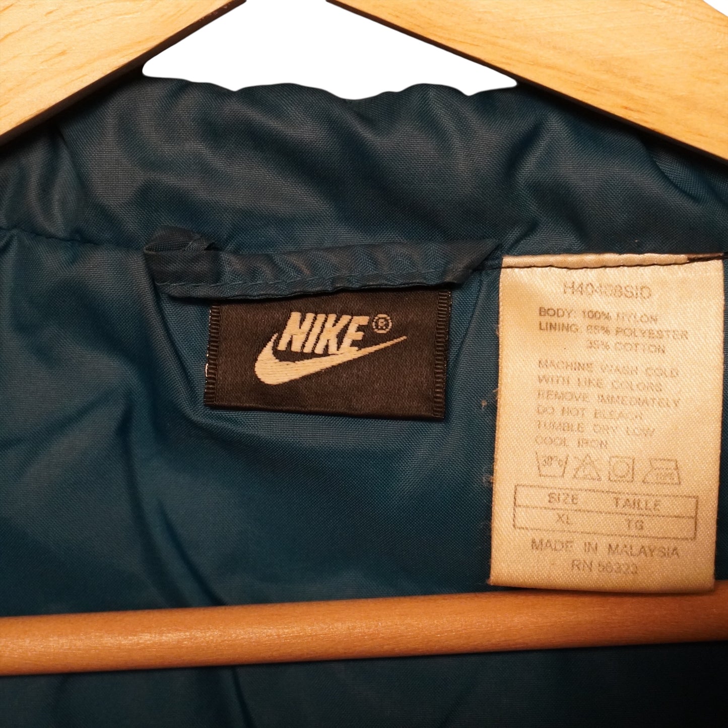 Vintage Nike Navy/Teal Windbreaker (XL)