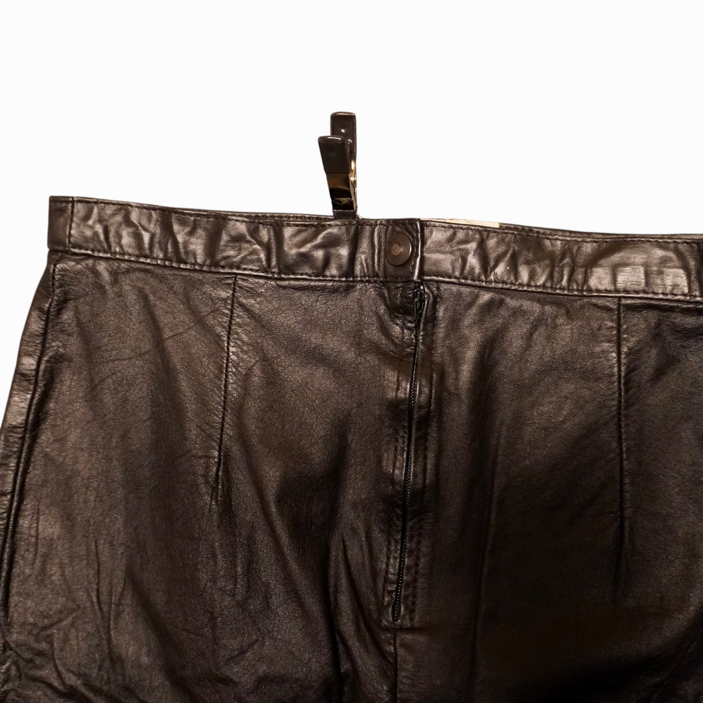 Vintage Leather Skirt (W28xL16)