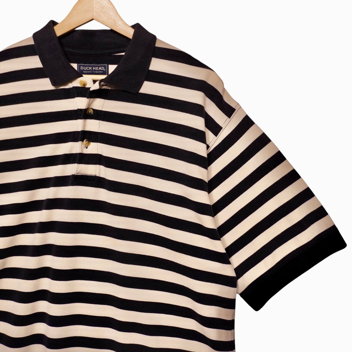Duck Head Stripe Polo (L)