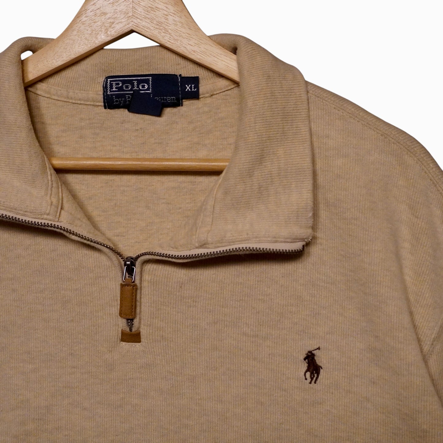 POLO Tan Quarterzip (XL)