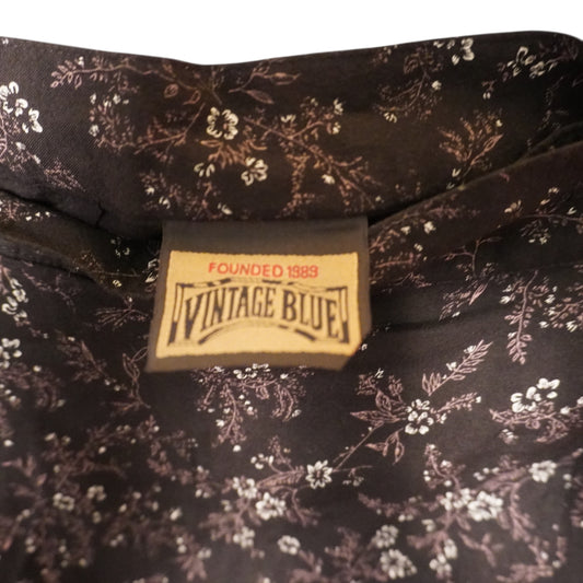 Vintage Blue Mini Skirt (20)