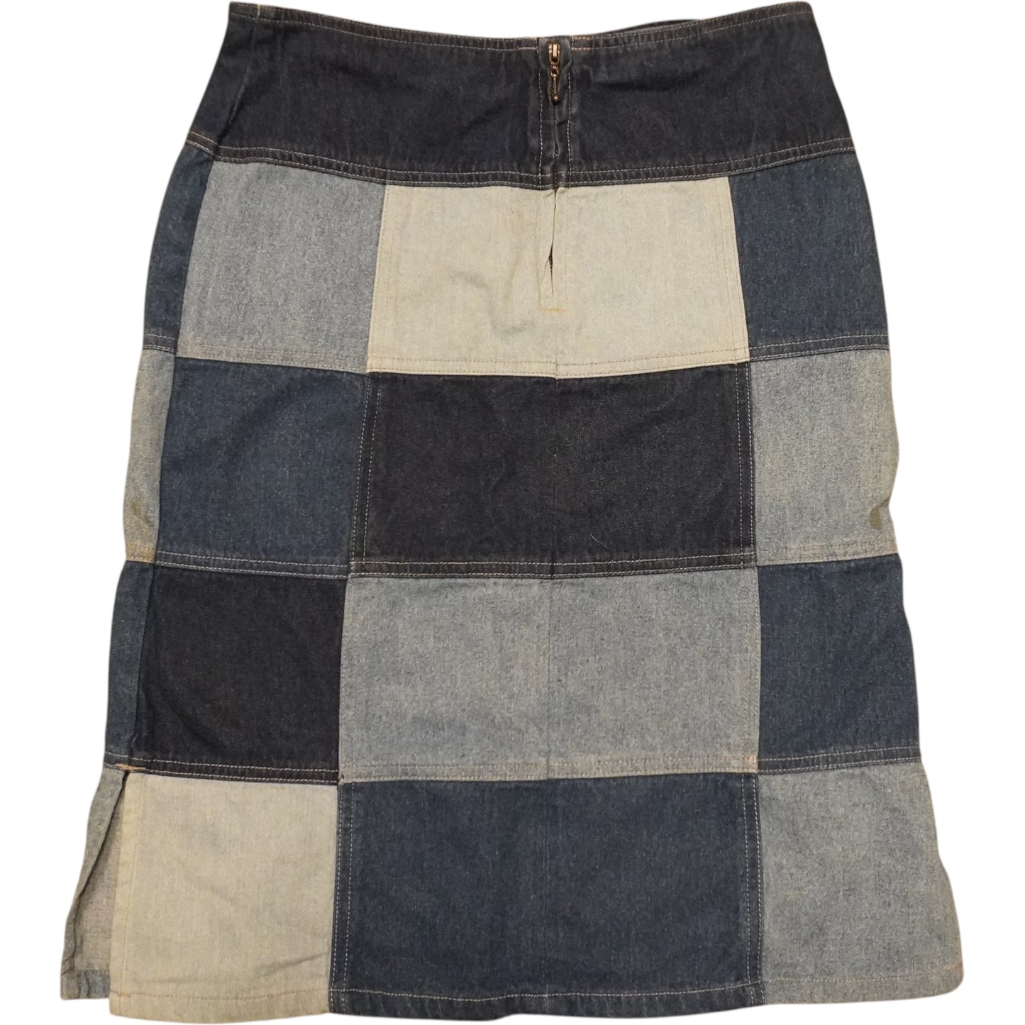 Sunshine Patchwork Denim Skirt (28)