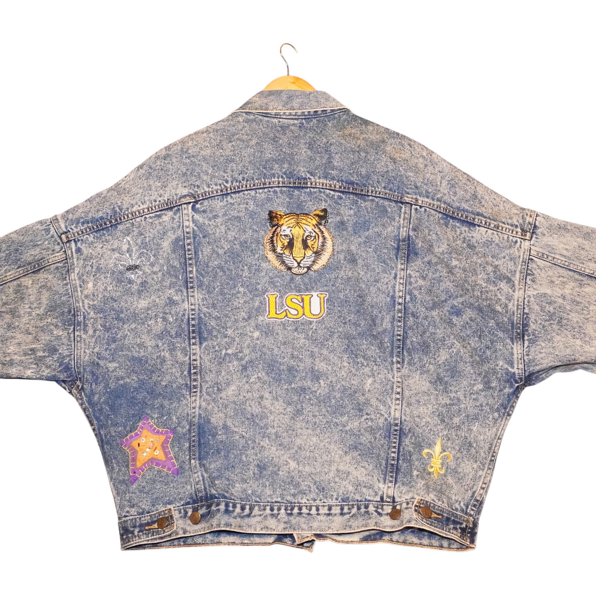 VTG Denim Patch Jacket (M)