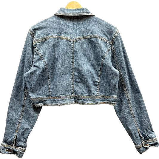 Y2K Cropped denim Jacket (L)