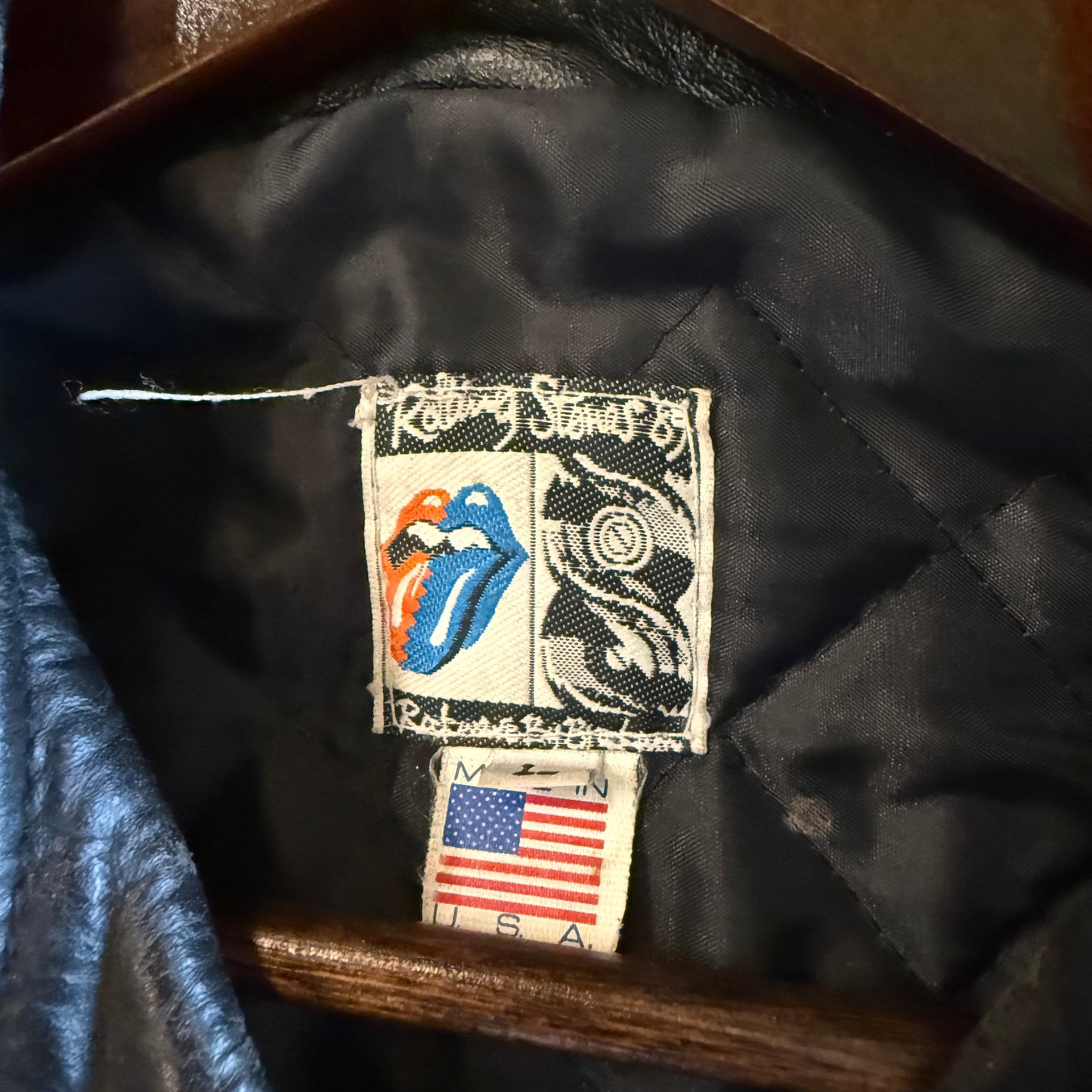 1989 Rolling Stones Leather Jacket (L)