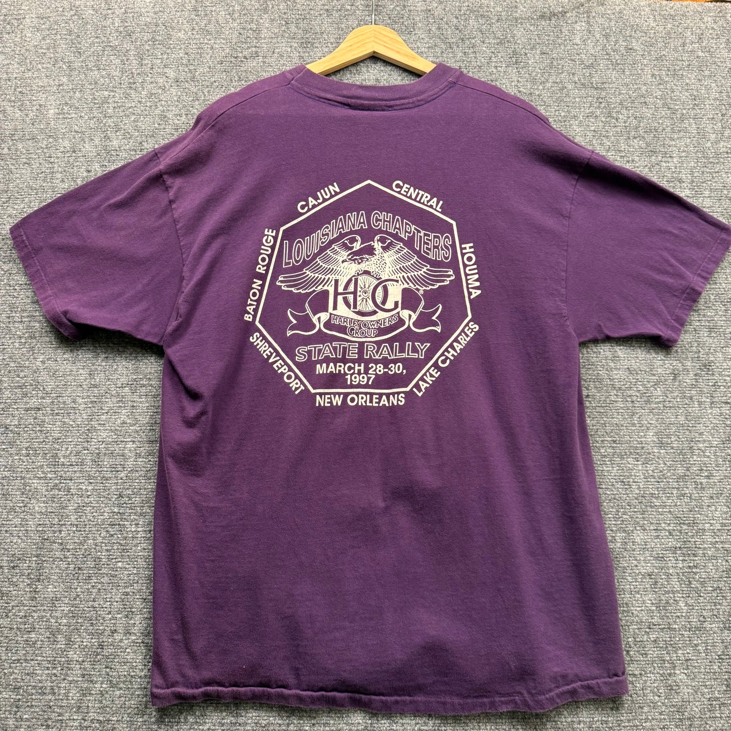 (XL) 1997 Harley Louisiana T-Shirt
