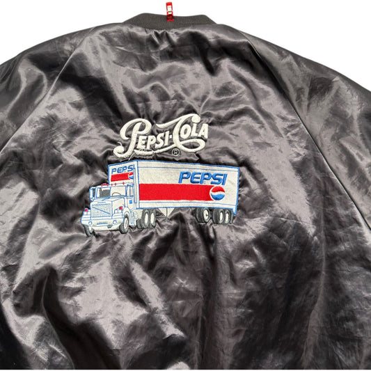 (XL) Vintage Pepsi Satin Bomber Jakcet