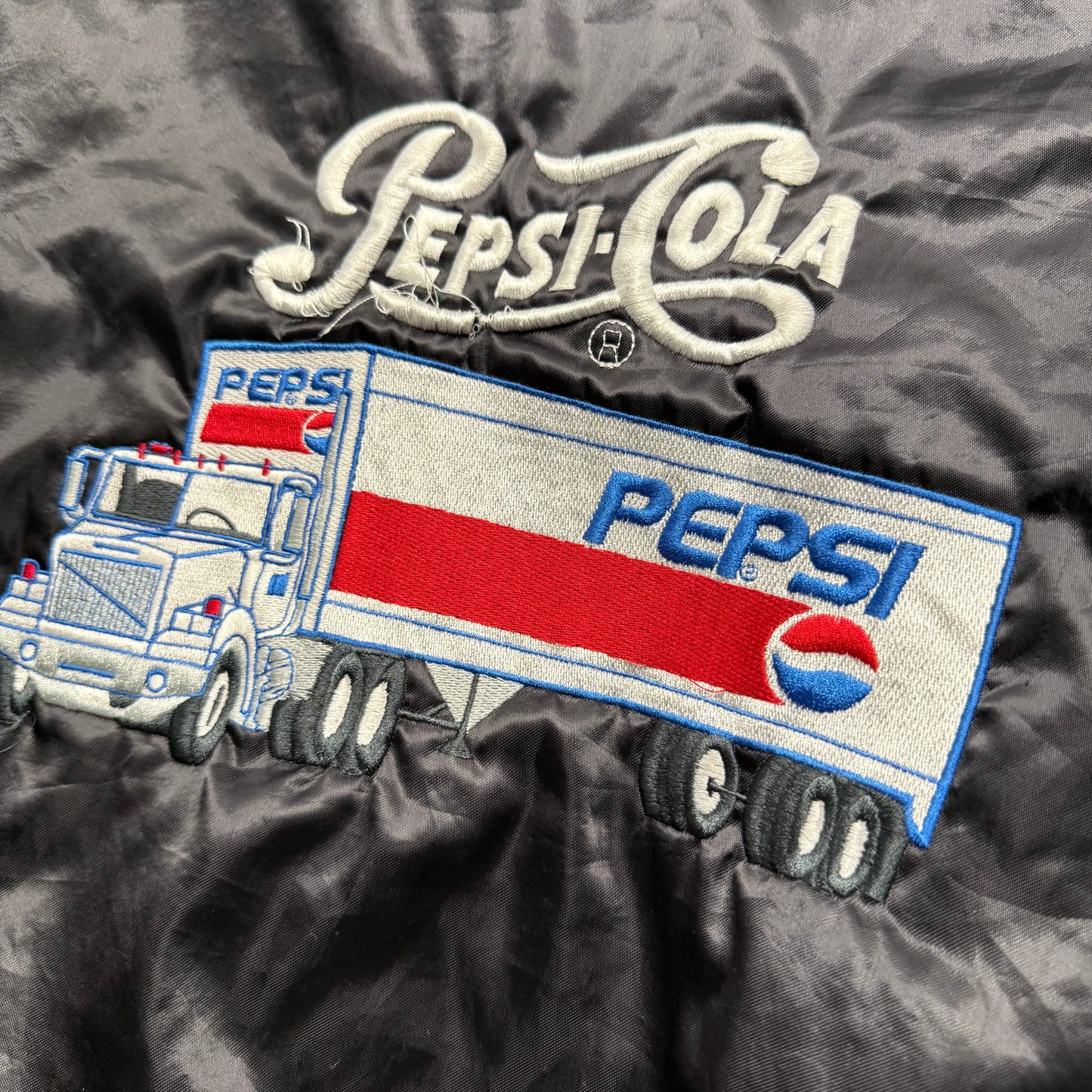 (XL) Vintage Pepsi Satin Bomber Jakcet