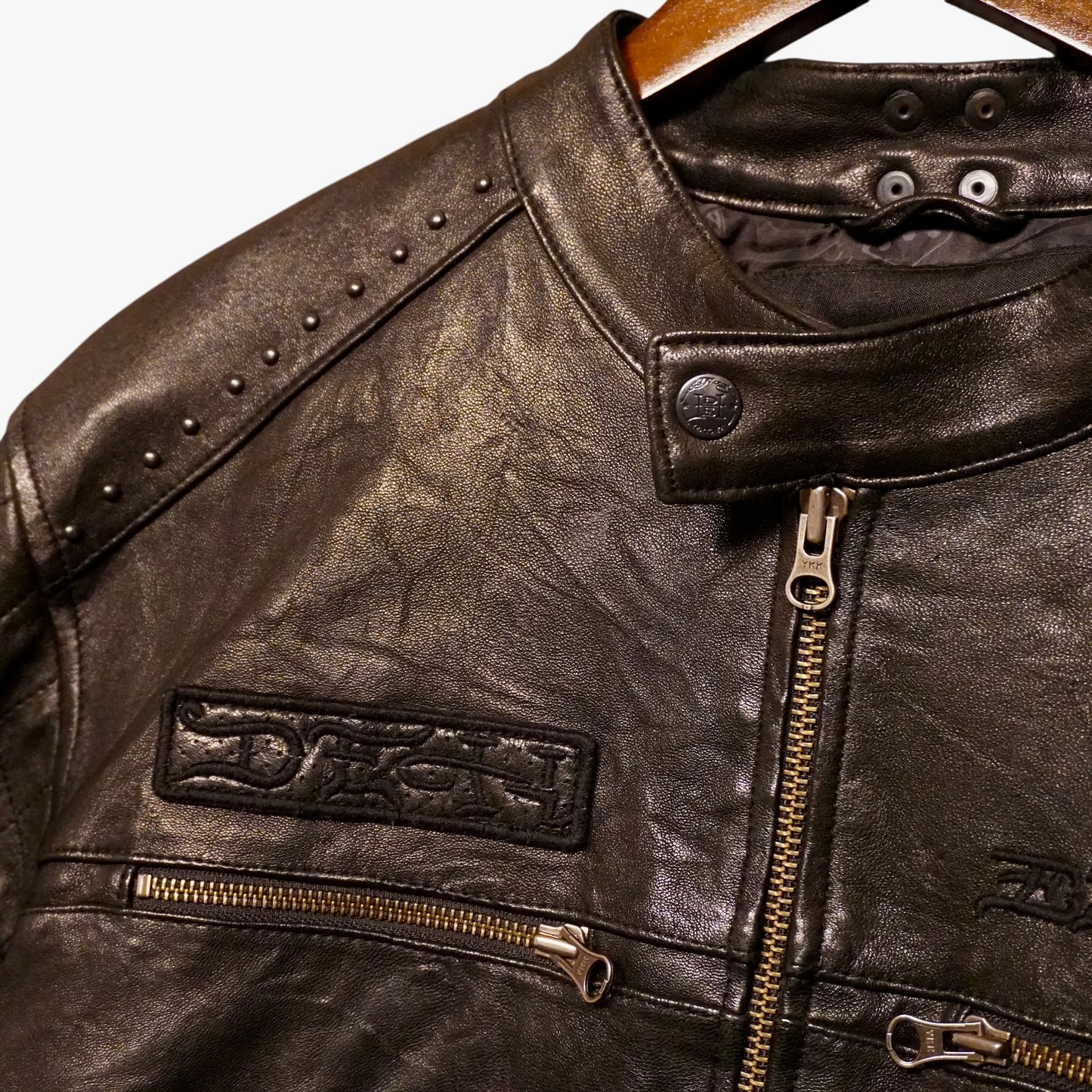 Vintage Ed Hardy Leather Jacket (L)