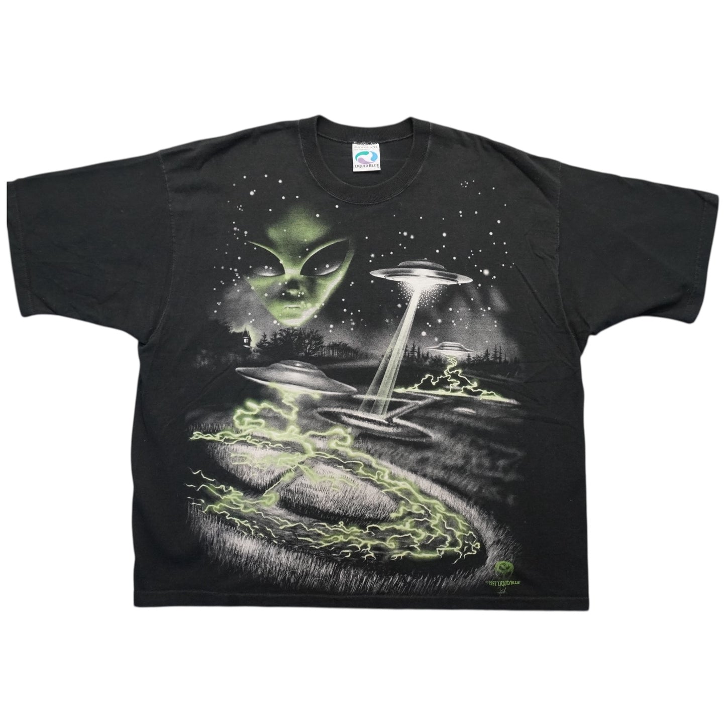 (XL/2XL) 1997 Liquid Blue Alien AOP