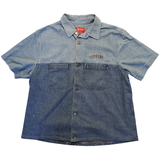(M) Supreme Denim Button Up