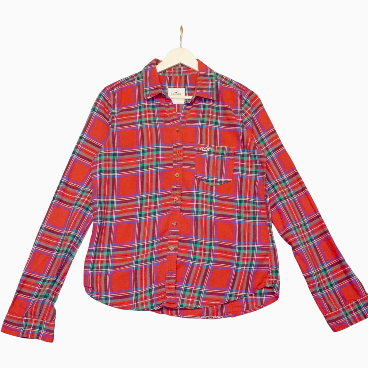 Hollister Plaid Button Up (L)