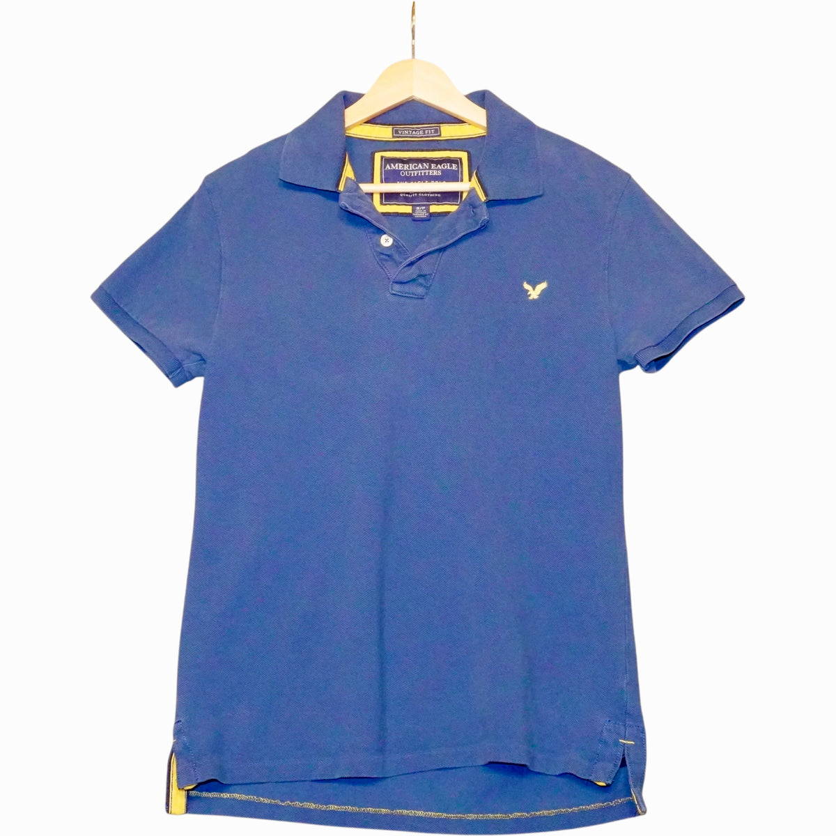 AE Polo Yellow on Blue (S)