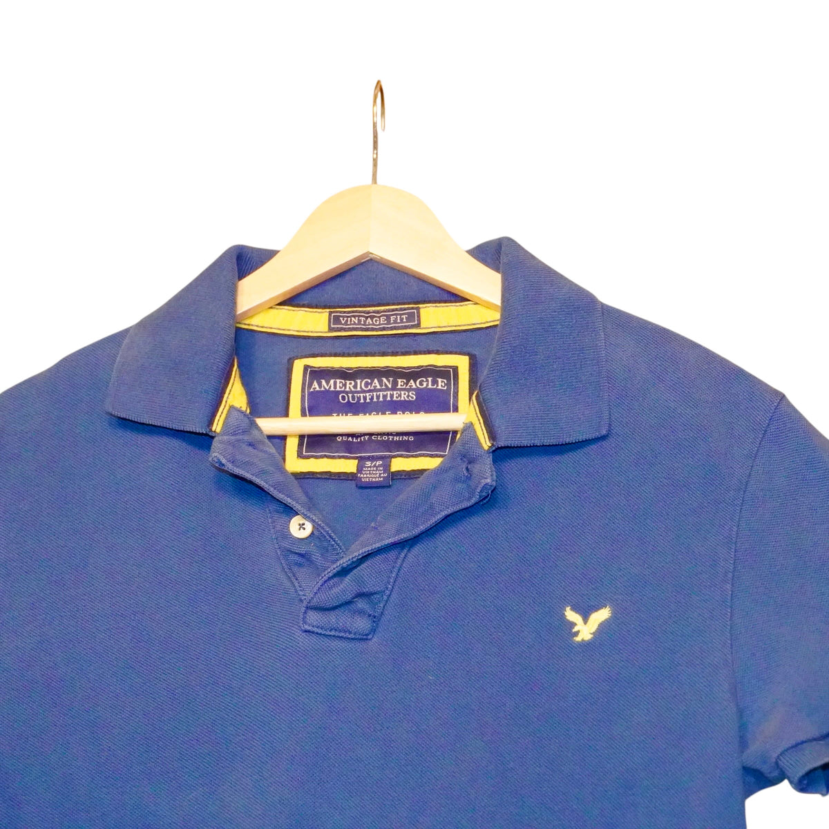 AE Polo Yellow on Blue (S)