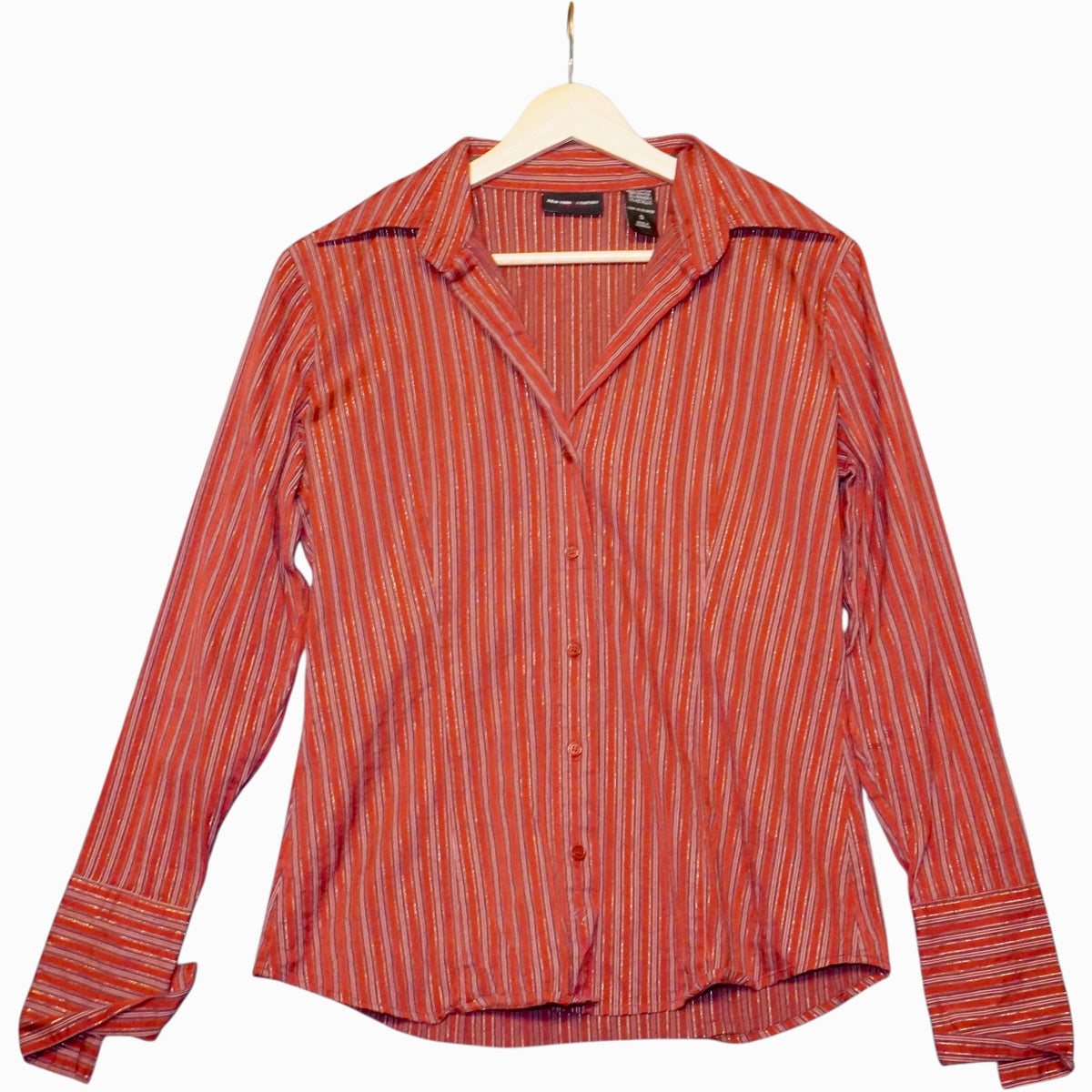 NY & Co Flare Collar Shirt (S)