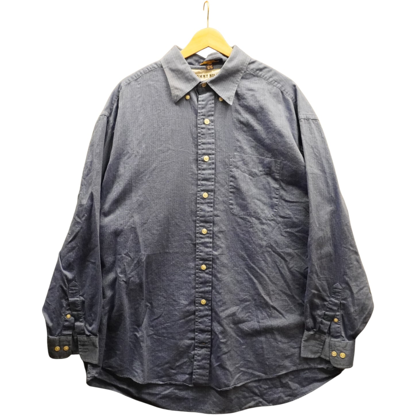 Tommy Stripped Button Up (XL)