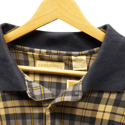 Vintage Plaid Golf Polo (XL)