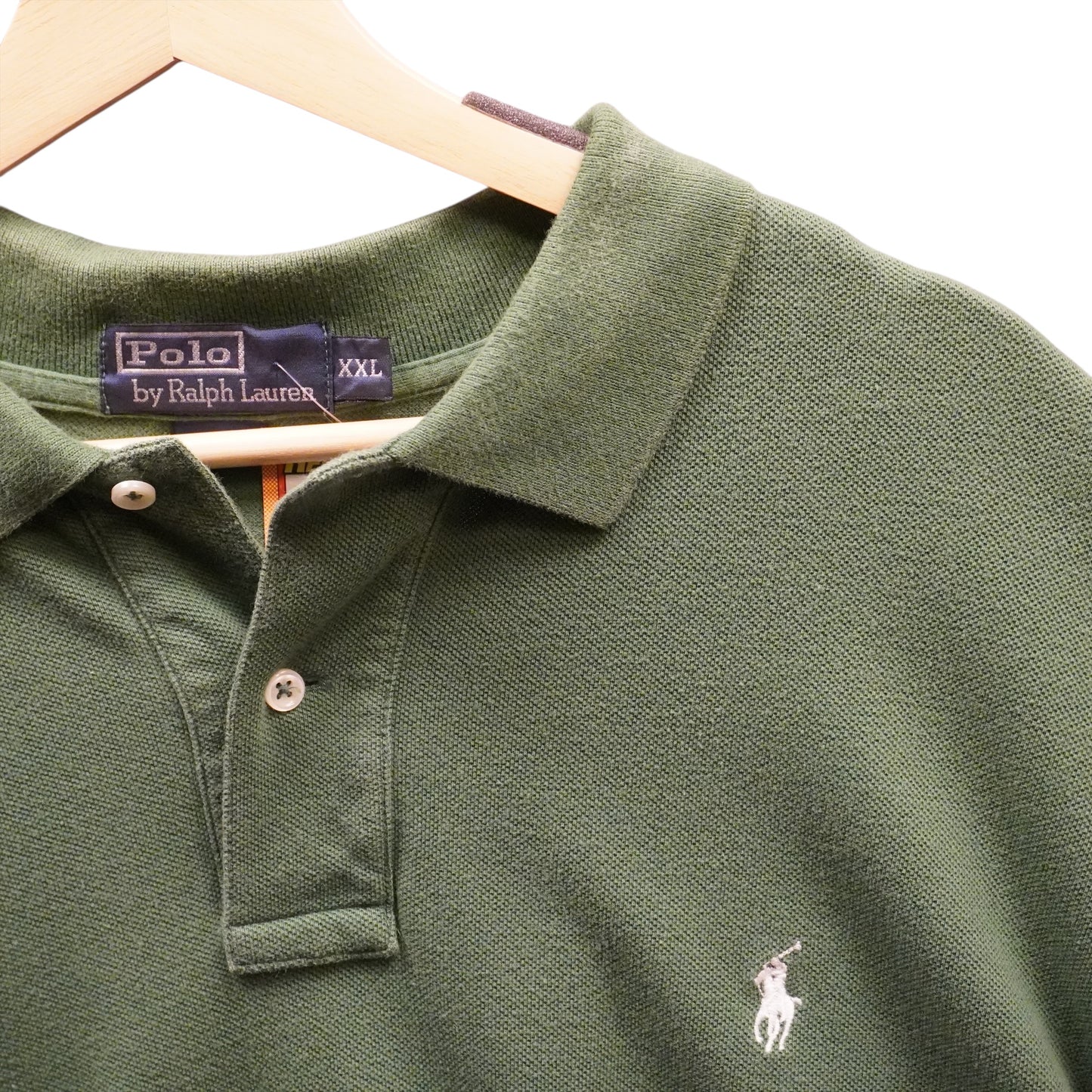White on Green Polo (2XL)