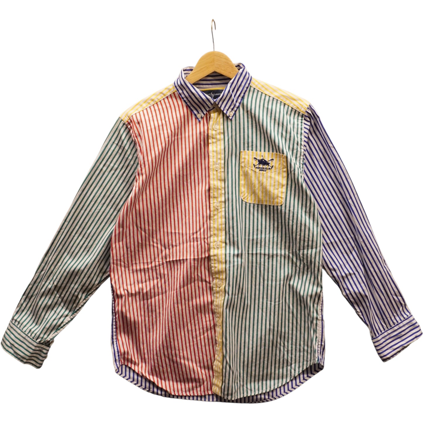 Striped Polo Button Up (kids L)