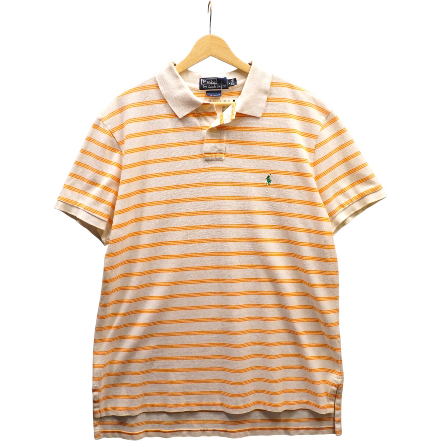 Green on White Striped Polo (XL/L)