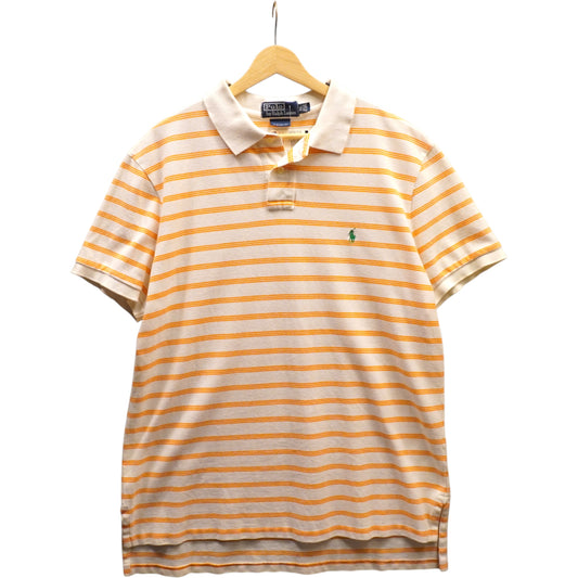 Green on White Striped Polo (XL/L)