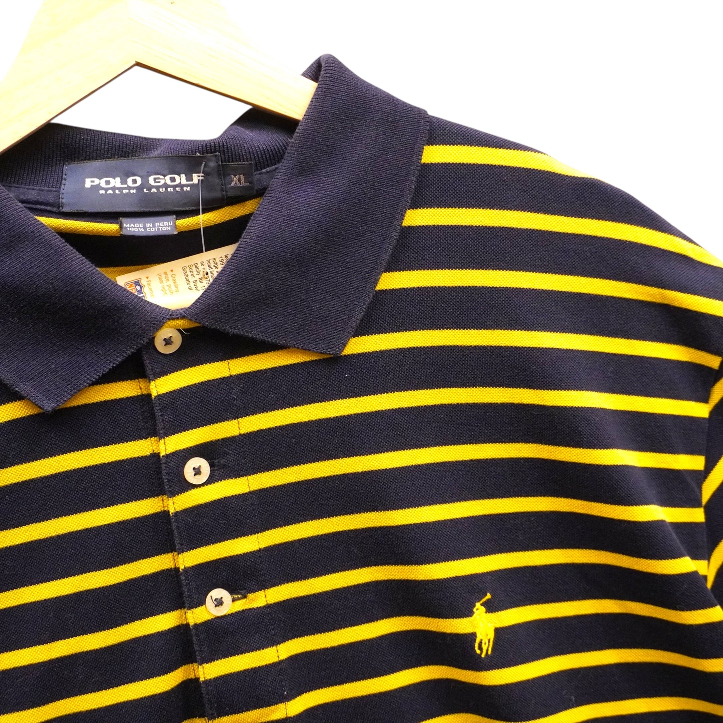 Yellow on Navy Polo Golf (XL)