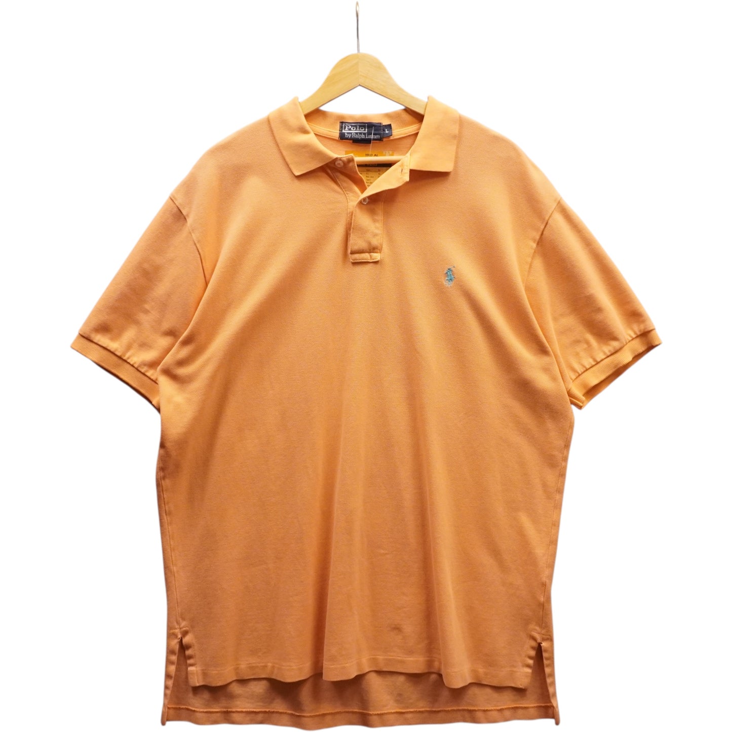 Blue on Peach Polo (L)
