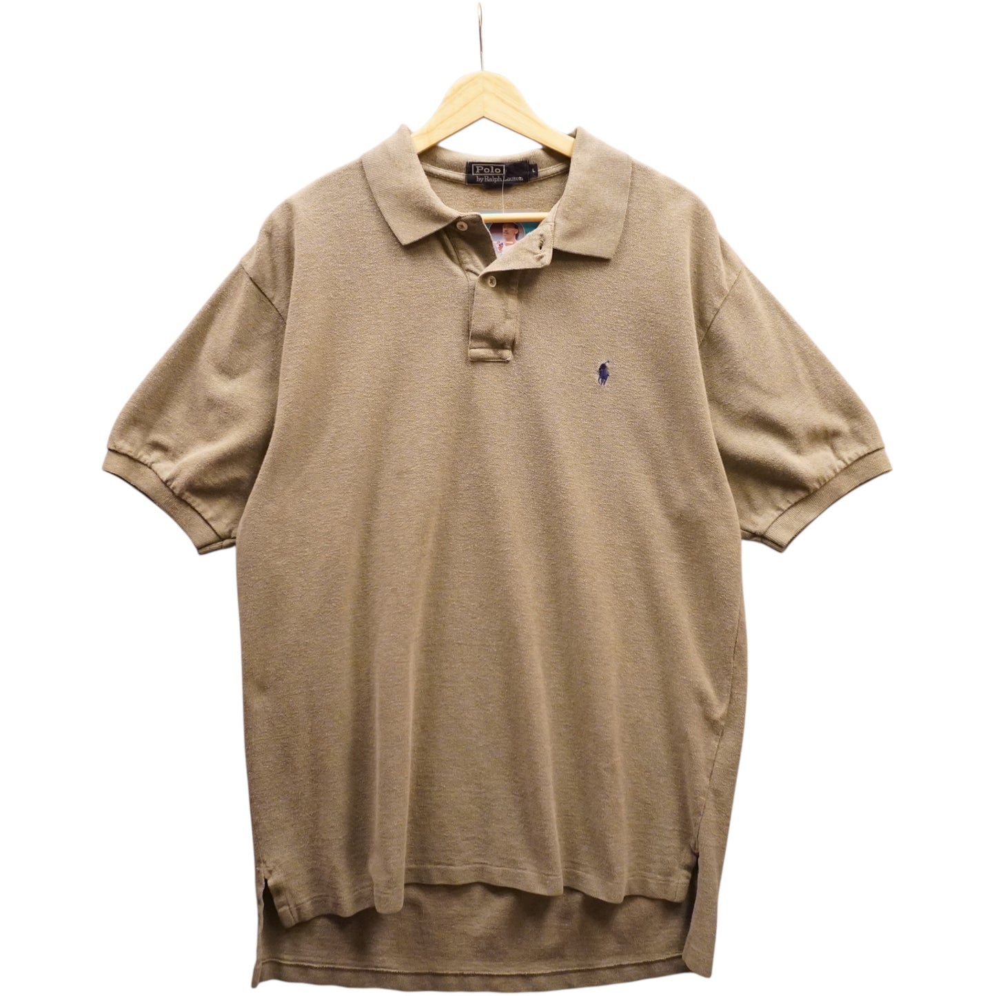 Navy on Army green polo (L)