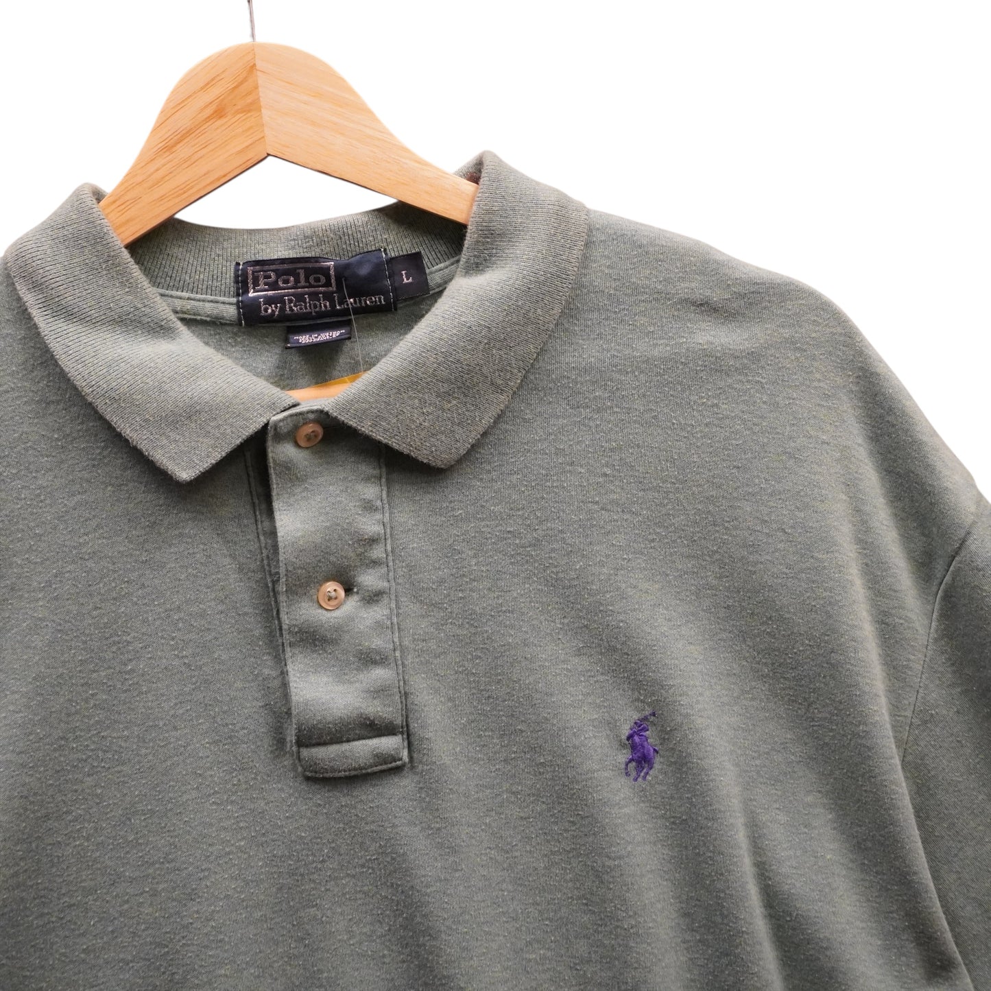 Purple on Seafoam Polo (L)