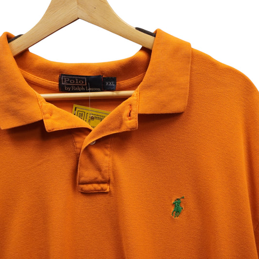 Green on orange Polo (2XL)