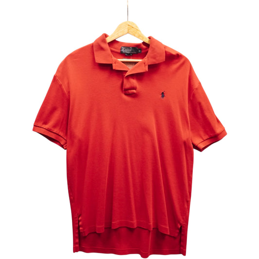 Navy on Red Polo (M)
