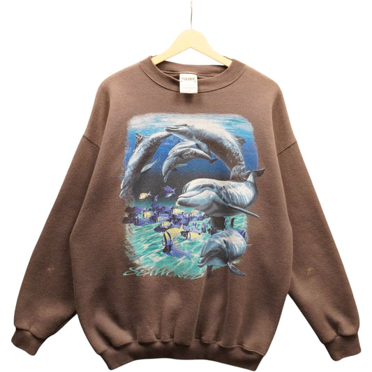 90s Dolphin Crewneck (L)