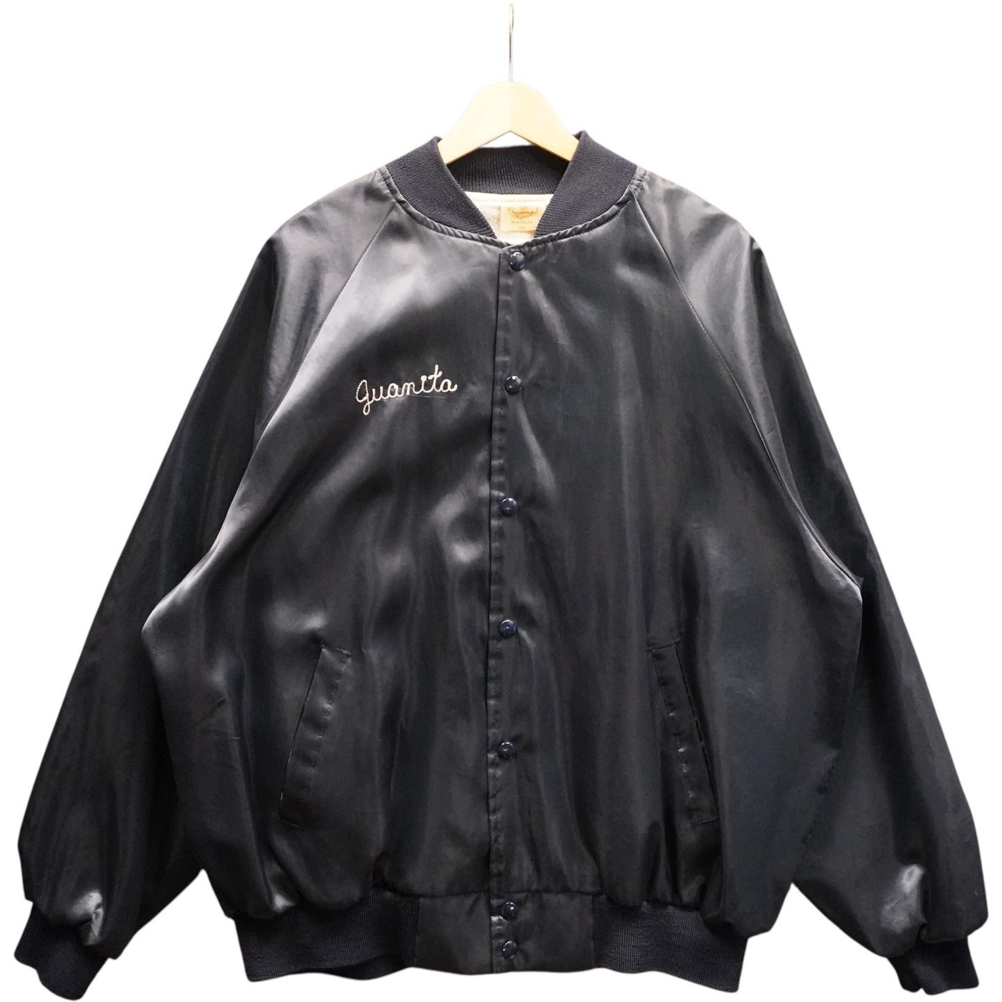 Vintage Chain Stitched Satin Jacket (2XL)