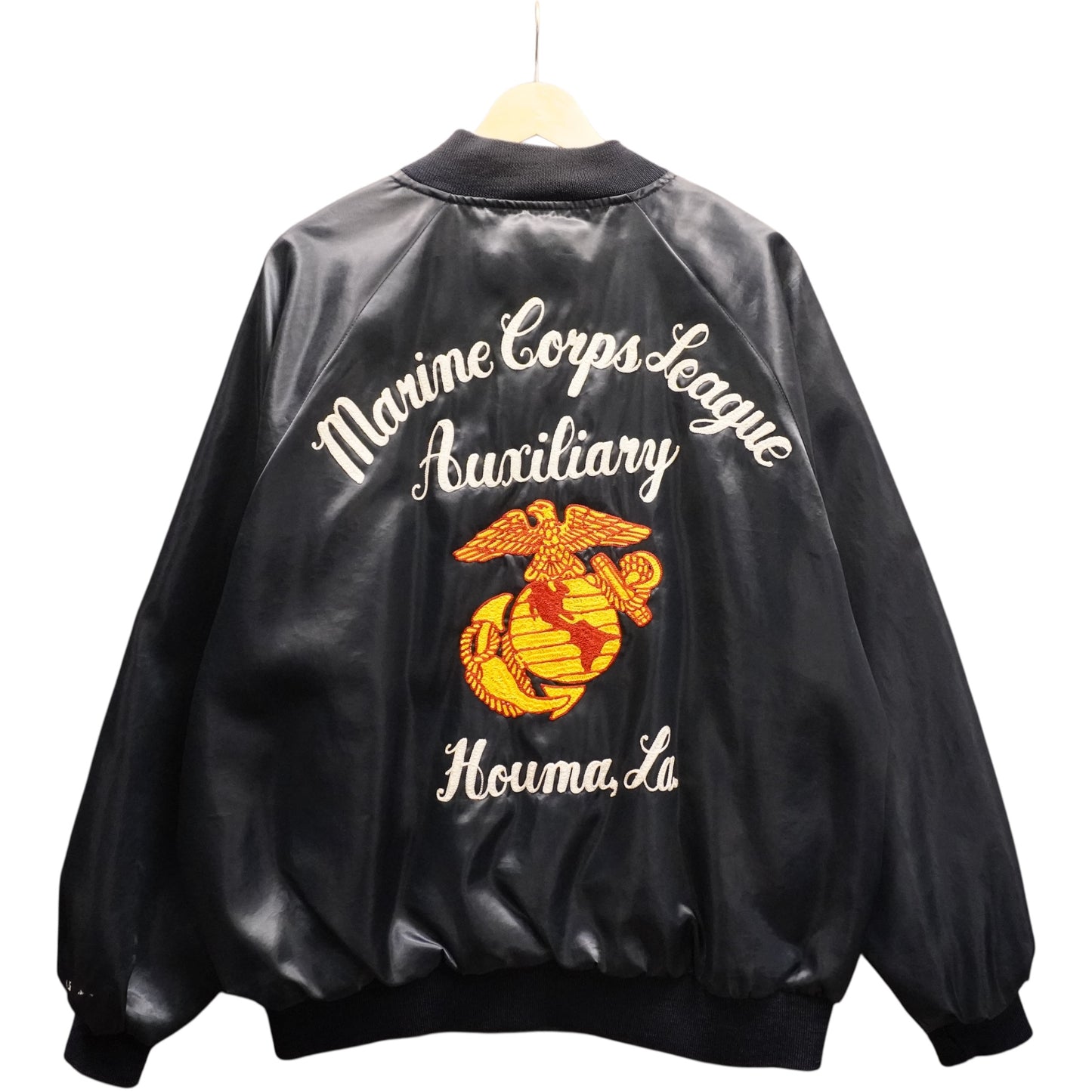 Vintage Chain Stitched Satin Jacket (2XL)
