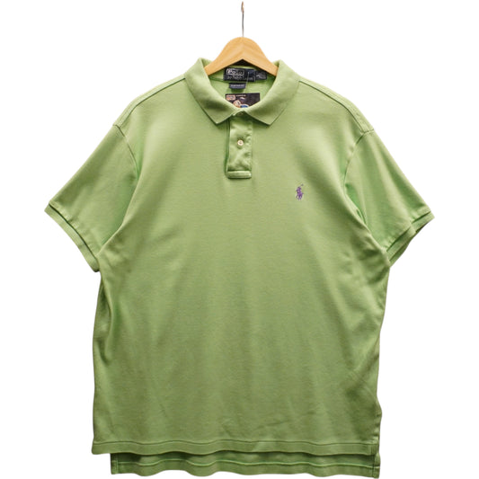 Purple on Lime Green Polo (L)