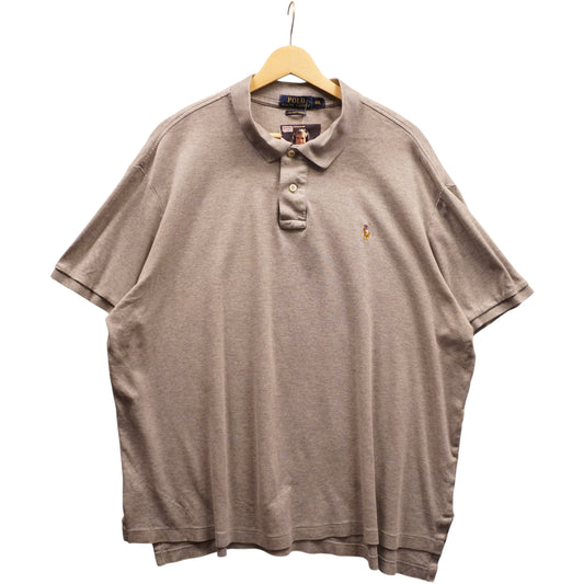 Multi on Grey Polo (2XL)