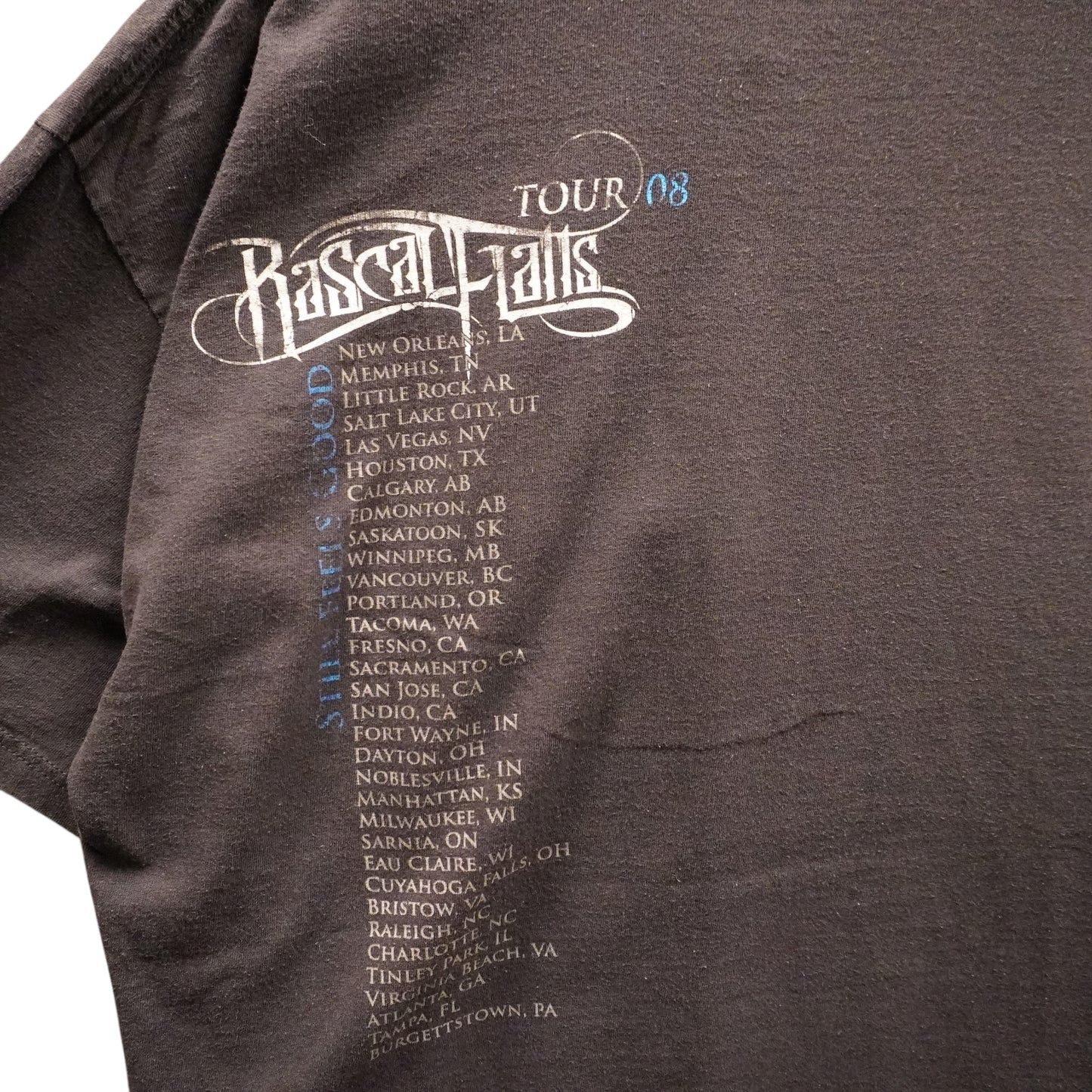 2008 Rascal Flatts Tee (L)