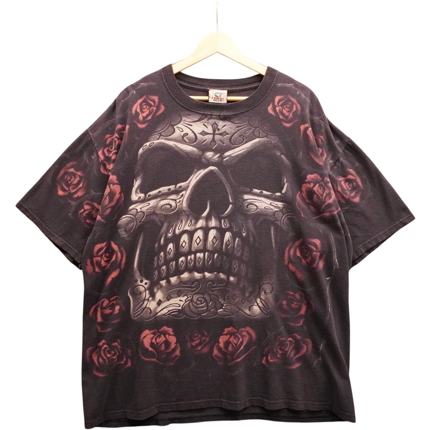 Vintage Liquid Blue Skull AOP (XL)
