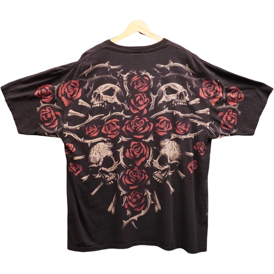 Vintage Liquid Blue Skull AOP (XL)